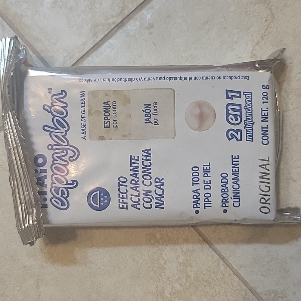 Pearl sponge soap